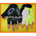 Gants sans doigts de paume de paume d&#39;impression de silicone de glissière de tissu de mode de Lycra de mode faite sur commande pour des sports de vélo